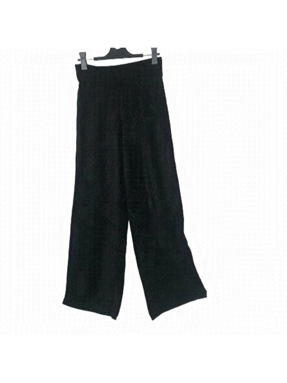ARITZIA The Group By Babaton  Black Wide Leg Elastic Waist Pull On Pants Size S